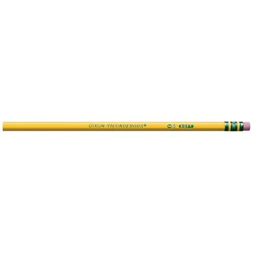 Ticonderoga Wood-Cased Pencils, Unsharpened, #2 HB Soft, Yellow, 12 Count | Smooth Graphite for Students & Office thumbnail 2