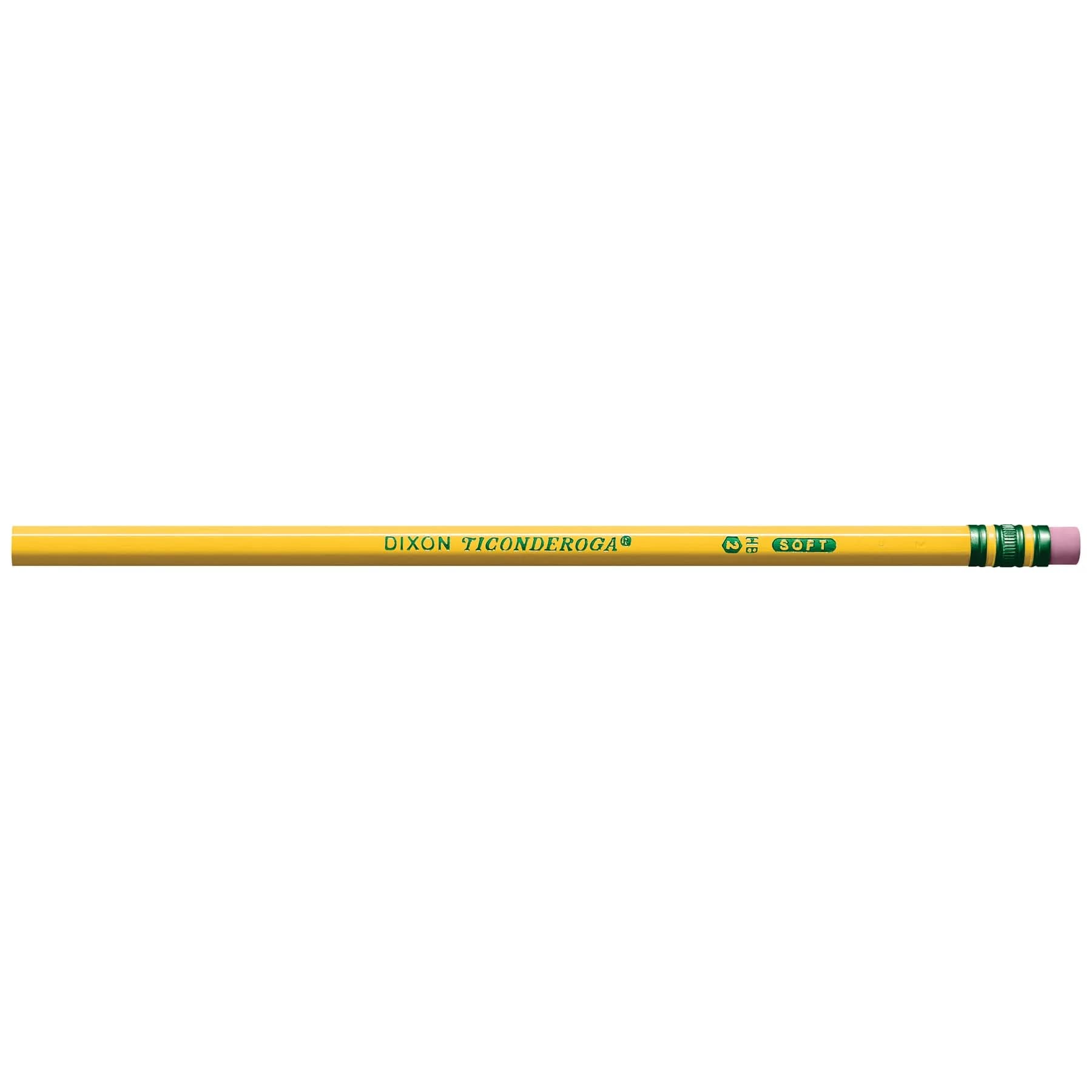 Ticonderoga Wood-Cased Pencils, Unsharpened, #2 HB Soft, Yellow, 12 Count | Smooth Graphite for Students & Office - view 2