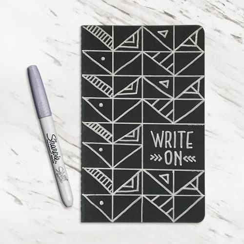 Sharpie Metallic Permanent Markers, Fine Tip, Silver, 12 Count | Fade & Water-Resistant Ink thumbnail 6