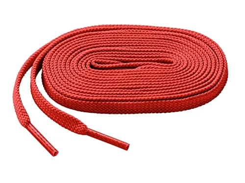 Mizuno Shoelace, Red, 47" | Flat classic style for athletic shoes thumbnail 1