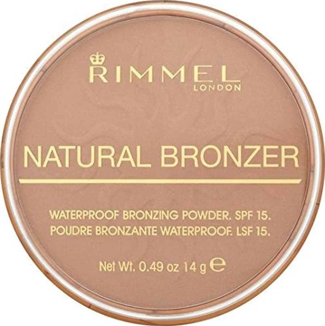 Rimmel London Natural Bronzer Sun Bronze 14g (0.49oz) | Matte Finish for Sun-Kissed Glow