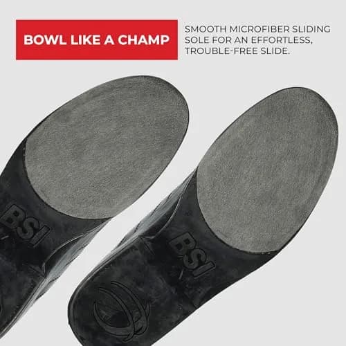 BSI Men’s 521 Sport Basic Shoe - Lightweight Leather Bowling Shoes with Cushioned Support for Men, Black, 9.0 thumbnail 5