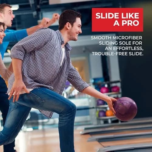 BSI Men’s 521 Sport Basic Shoe - Lightweight Leather Bowling Shoes with Cushioned Support for Men, Black, 9.0 thumbnail 3