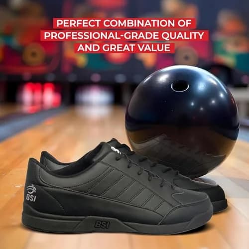 BSI Men’s 521 Sport Basic Shoe - Lightweight Leather Bowling Shoes with Cushioned Support for Men, Black, 11.0 thumbnail 7