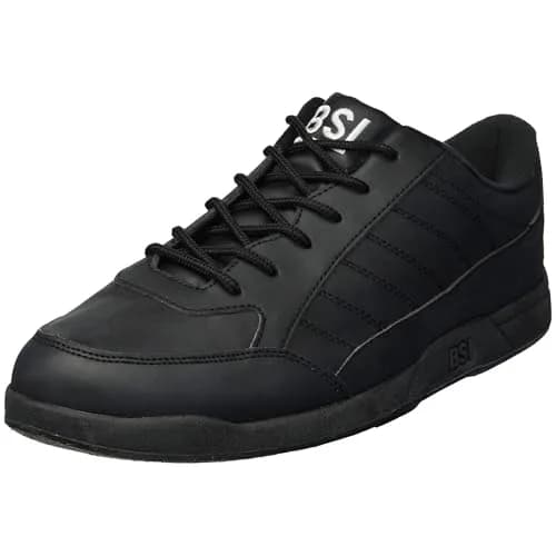BSI Men’s 521 Sport Basic Shoe - Lightweight Leather Bowling Shoes with Cushioned Support for Men, Black, 8.0 thumbnail 1