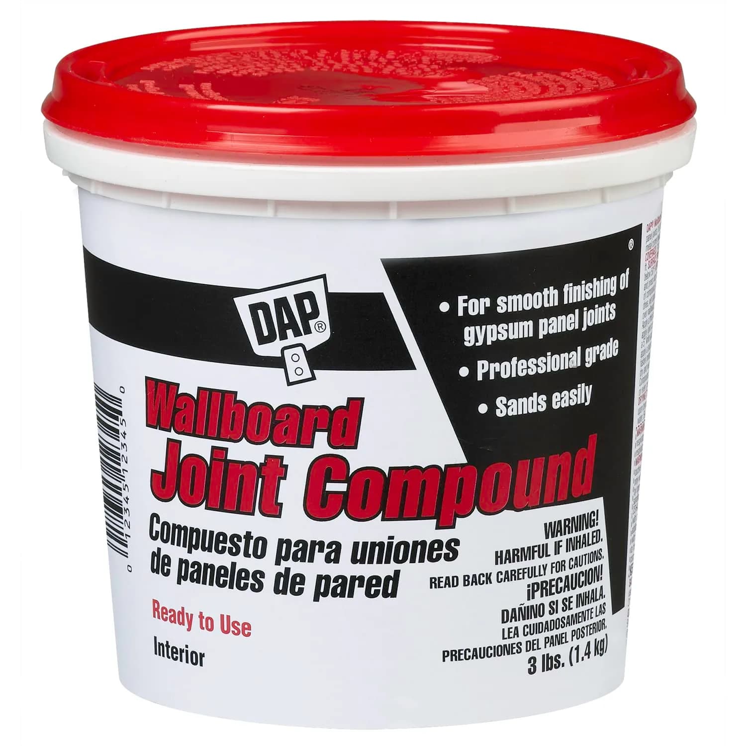 DAP Wallboard Joint Compound White 5.44 kg (12 Lb) | Professional Interior Wall Repair Paste — White