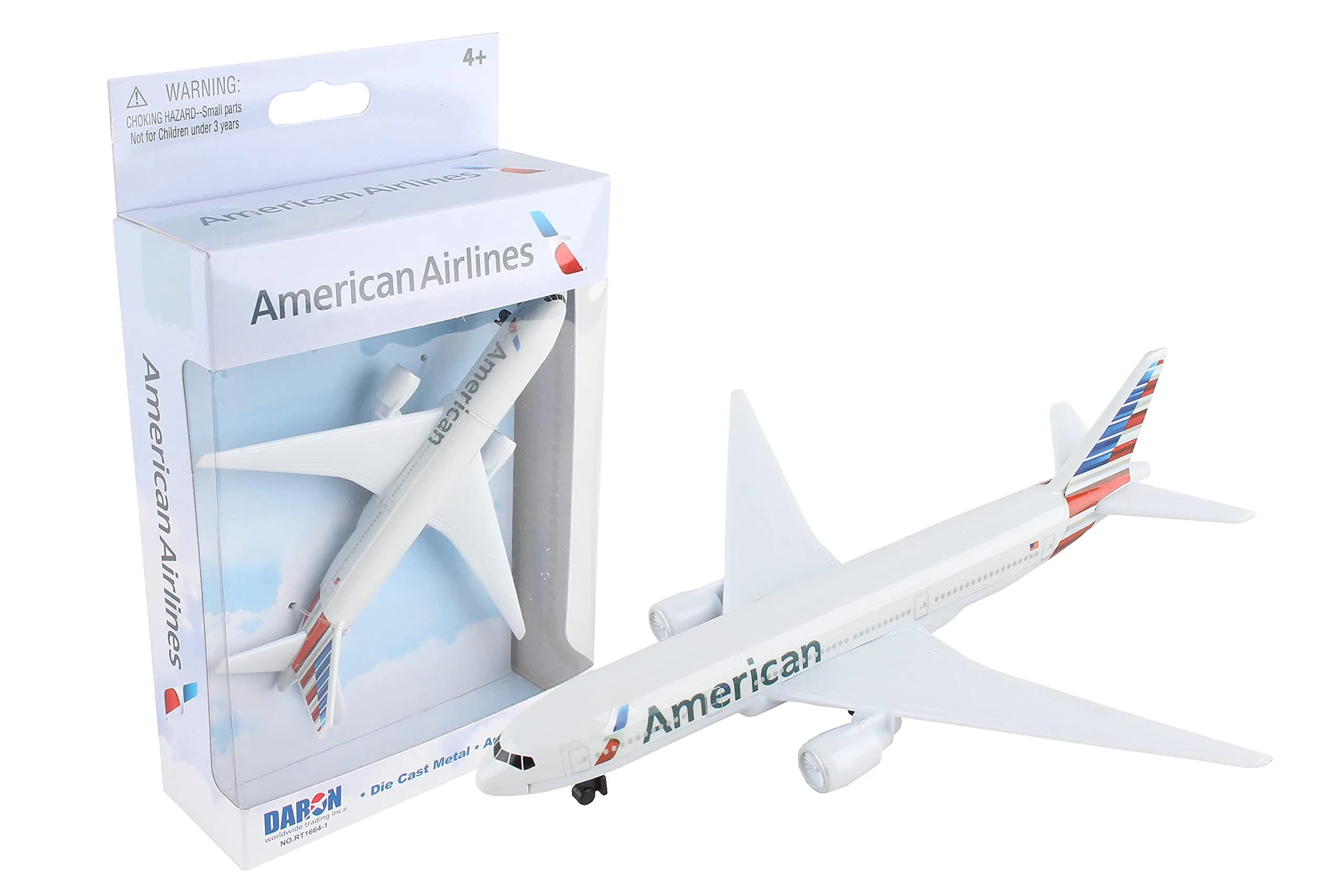 Daron American Single Plane Die-cast Toy Model Airplane | Authentic Aviation Collectible for Kids & Collectors