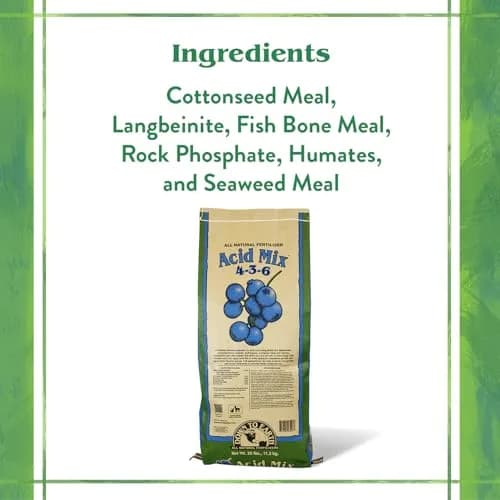 Down To Earth All Natural Fertilizers Organic Acid Mix 25 lb | Acid-Loving Plant Fertilizer thumbnail 3
