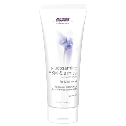 NOW Glucosamine, MSM & Arnica Liposome Lotion 8 Fl Oz | Supports Joint Comfort & Absorption thumbnail 1