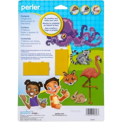 Perler Beads Yellow Square Pegboards 2pc | 5.7'' x 5.7'' Small for Creative Projects thumbnail 2