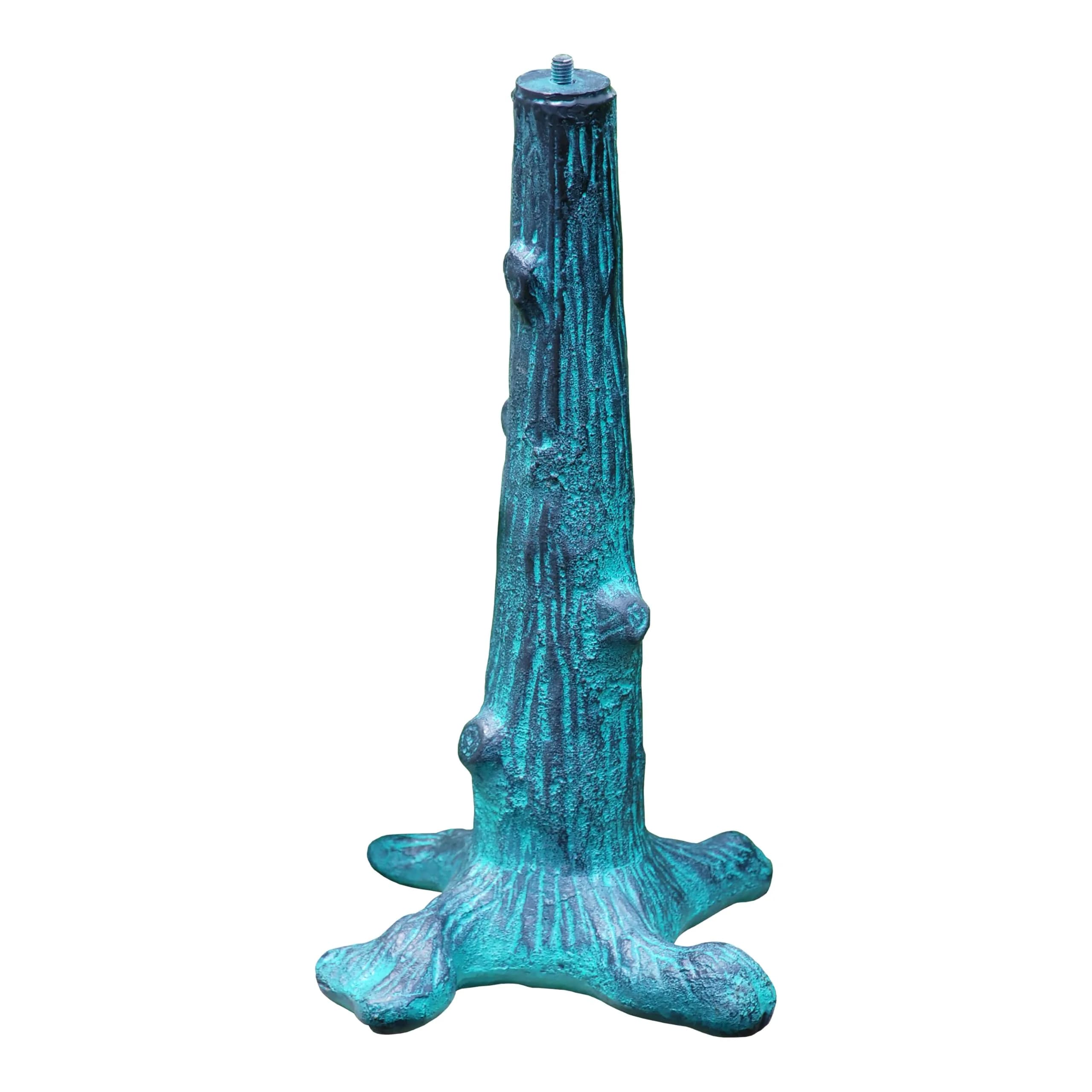 Rome Jewelers ITEM_STAND 16" Pedestal Cast Iron Antique Finish | Garden Sundial Base for Rome — Verdigris