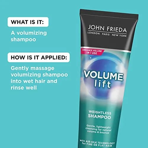 John Frieda Volume Lift Weightless Shampoo 8.45 Oz | Adds Natural Fullness & Bounce for Fine Hair thumbnail 4