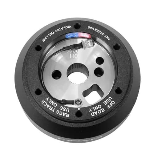 NRG Innovations NRG-SRK-170H Racing Style Steering Wheel Quick Release Short Hub Adapter, 6 X 70mm Bolt Pattern, Black Body | Durable, Vehicle-Specific Fit thumbnail 3