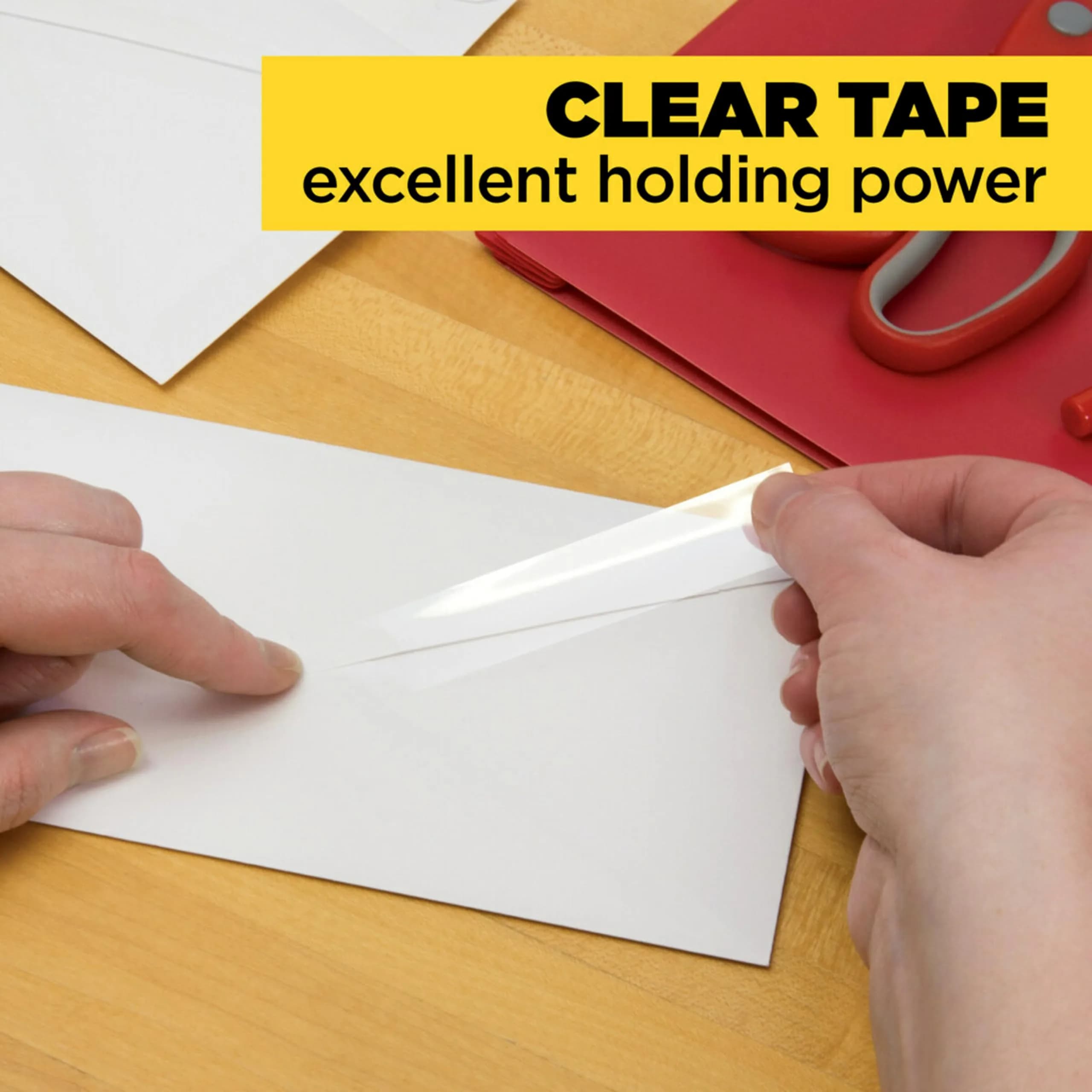Scotch Transparent Tape 3/4 in x 1000 in Rolls | Classic Glossy-Finish, Instant Adhesion - view 8