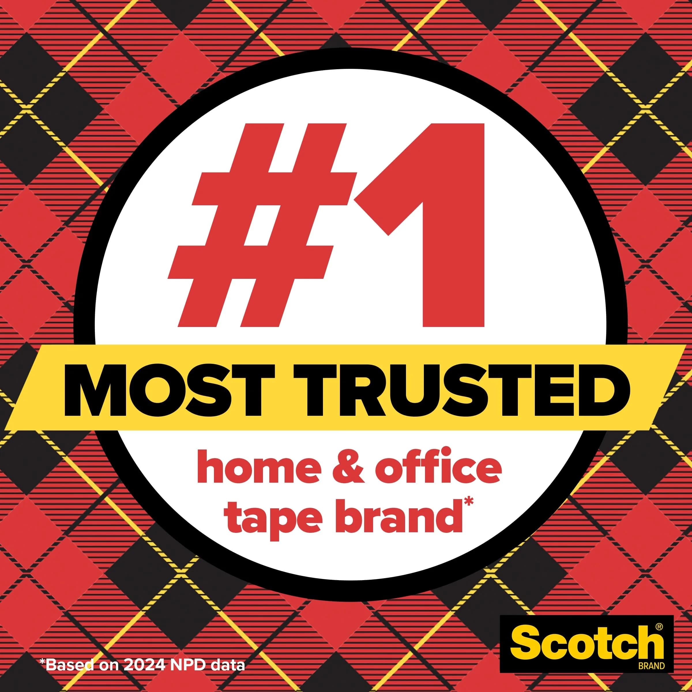 Scotch Transparent Tape 3/4 in x 1000 in Rolls | Classic Glossy-Finish, Instant Adhesion - view 3