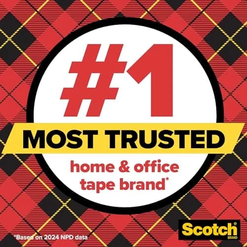 Scotch Transparent Tape 3/4 in x 1000 in Rolls | Classic Glossy-Finish, Instant Adhesion thumbnail 3