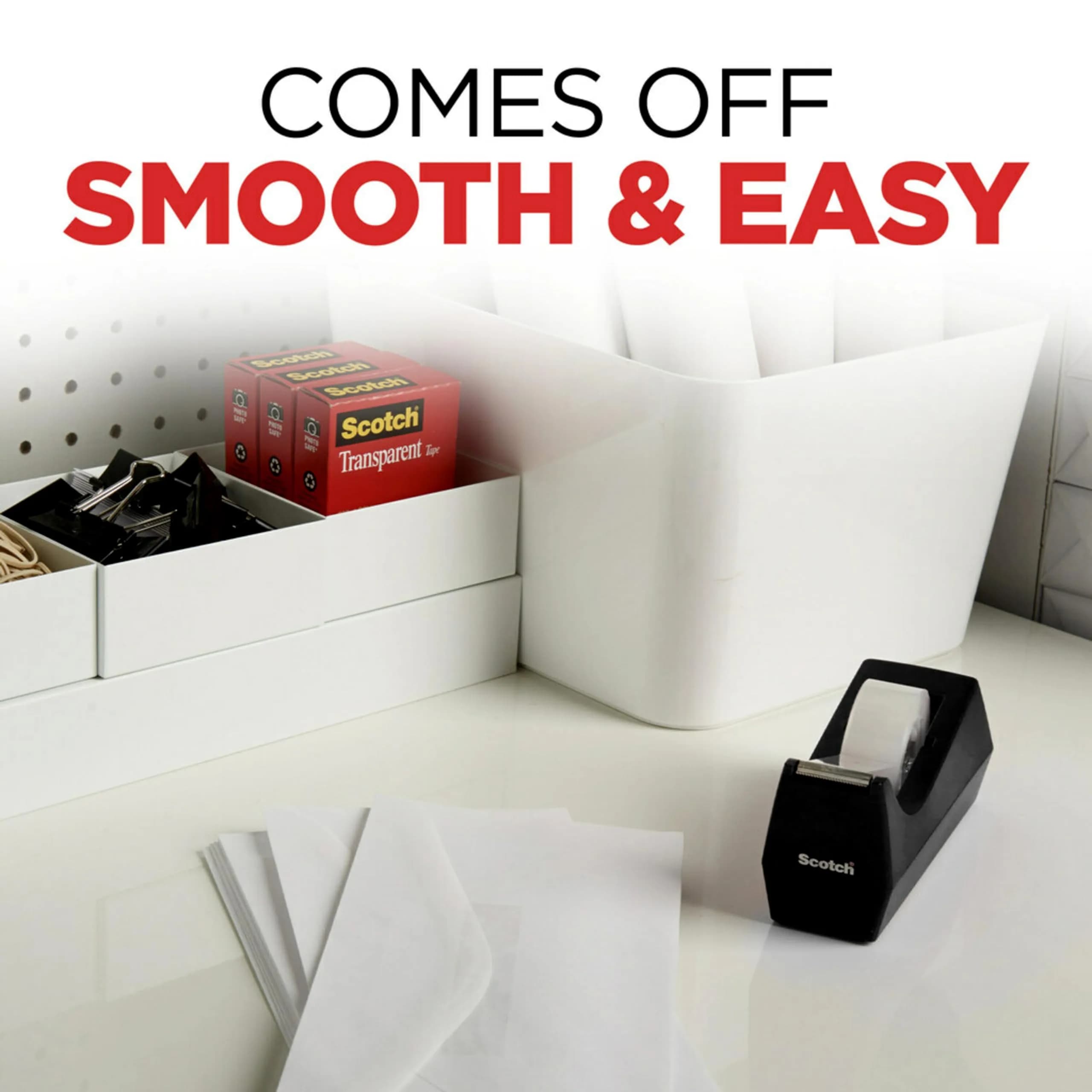 Scotch Transparent Tape 3/4 in x 1000 in Rolls | Classic Glossy-Finish, Instant Adhesion - view 4