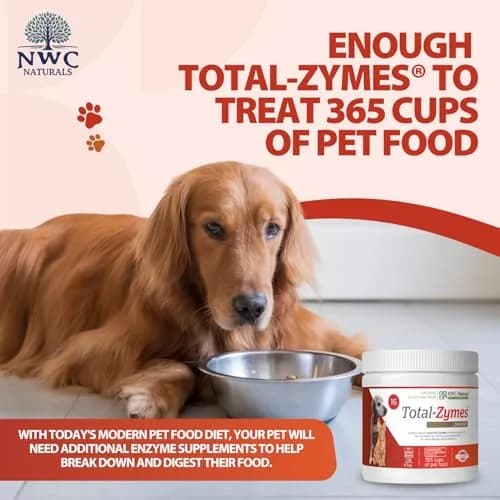 NWC Naturals Total-Zymes Digestive Enzymes for Dogs and Cats 8 oz. Powder | Broad-Spectrum Animal Digestive Support thumbnail 4