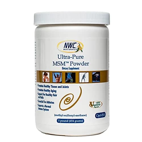 NWC Naturals Ultra-Pure MSM Powder 16 oz | Supports Joint & Mobility in Pets thumbnail 1