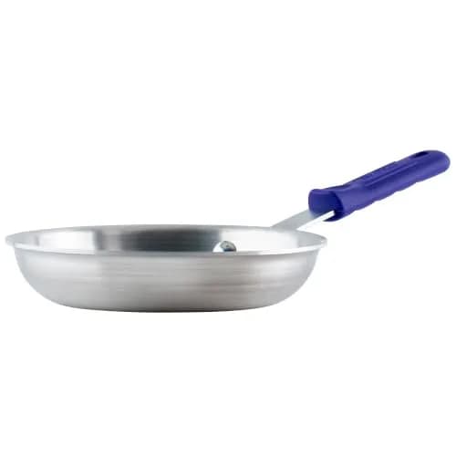 Winco 7 Inch Aluminum Fry Pan with Silicone Sleeve | Commercial-Grade, Even Heat Distribution thumbnail 1