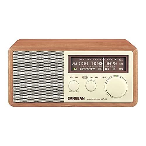 Sangean WR-11 Wood Cabinet AM/FM Tabletop Analog Radio, Powerful Speaker | Vintage Design with Superior Reception thumbnail 2