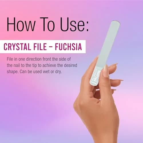 Nail Tek Crystal File - Glass Nail File with Case, Gentle & Durable for Natural Nails, Travel-Friendly 3" thumbnail 5