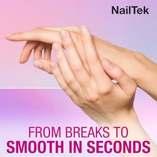Nail Tek Crystal File - Glass Nail File with Case, Gentle & Durable for Natural Nails, Travel-Friendly 3" thumbnail 2