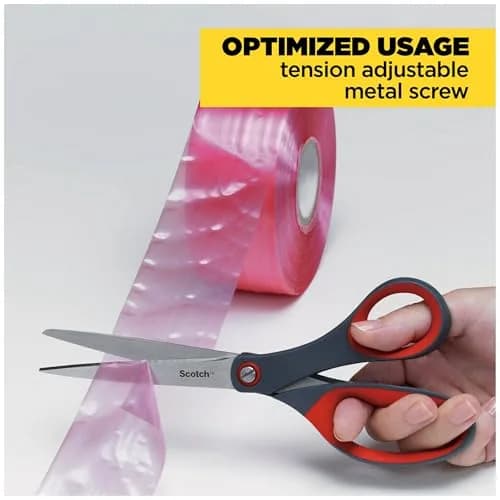 Scotch 8-Inch Precision Scissors | Ambidextrous Comfort Grip, Stainless Steel Blades thumbnail 8