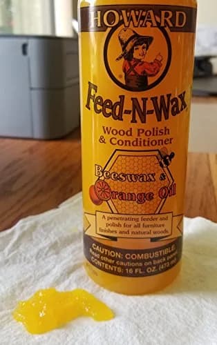 Howard Feed-N-Wax Wood Polish & Conditioner 16 Fl Oz (473ml) | Natural Beeswax & Carnauba Furniture Polish thumbnail 2