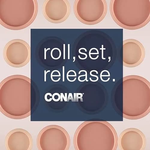 Conair Hair Rollers 20 Piece Set | Multi Size Curlers for All Hair Types with Compact Design thumbnail 7