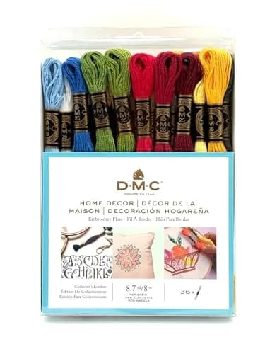 DMC Home Decor Embroidery Floss Pack 8.7yd (245.7m) | 36 Skeins Multicolor Cotton Thread thumbnail 1