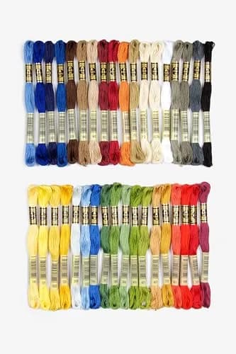 DMC Home Decor Embroidery Floss Pack 8.7yd (245.7m) | 36 Skeins Multicolor Cotton Thread thumbnail 5
