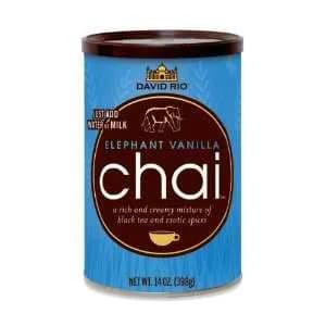 David Rio Elephant Vanilla Chai Tea, 14-Ounce Cans (Pack of 3) | Rich Vanilla & Masala Spice Blend thumbnail 2