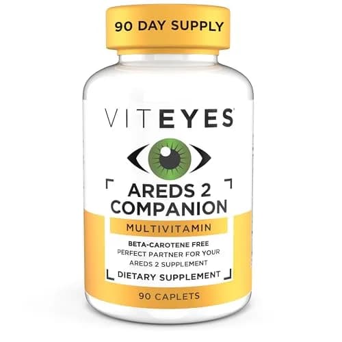 Viteyes Classic AREDS 2 Companion Multivitamin 90 Caplets | Beta-Carotene Free Eye Support thumbnail 1