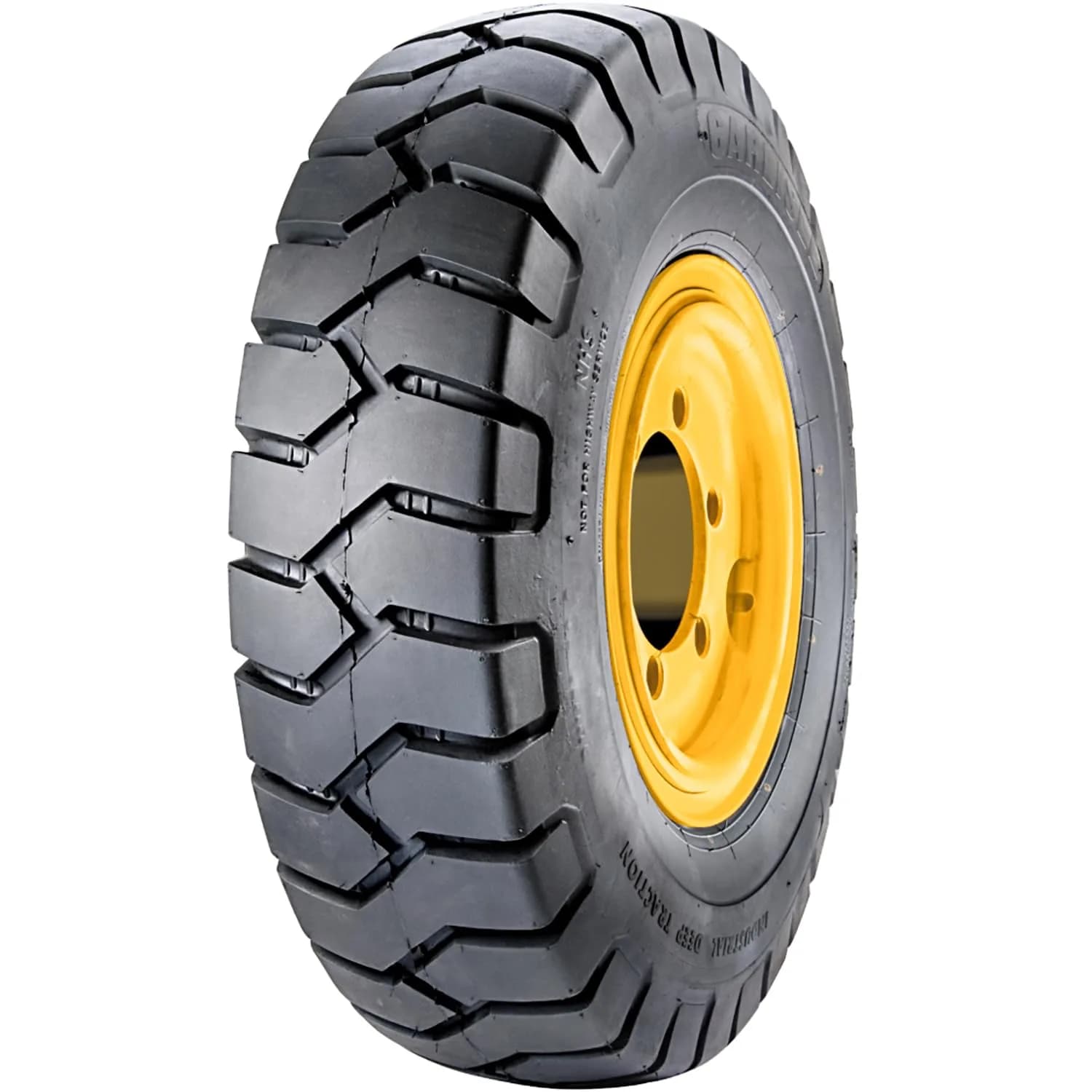 Carlisle Deep Traction Industrial Tire 6.90/600-9 | Heavy-Duty, 22-inch Diameter, Black Sidewall — Black