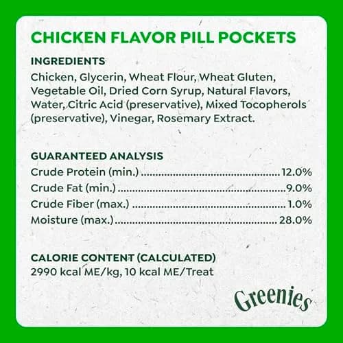 Greenies Pill Pockets Small Dog Treats, Chicken Flavor, 3.2 oz | Vet-Recommended Pill Concealer for Dogs thumbnail 4