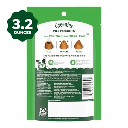 Greenies Pill Pockets Small Dog Treats, Chicken Flavor, 3.2 oz | Vet-Recommended Pill Concealer for Dogs thumbnail 9