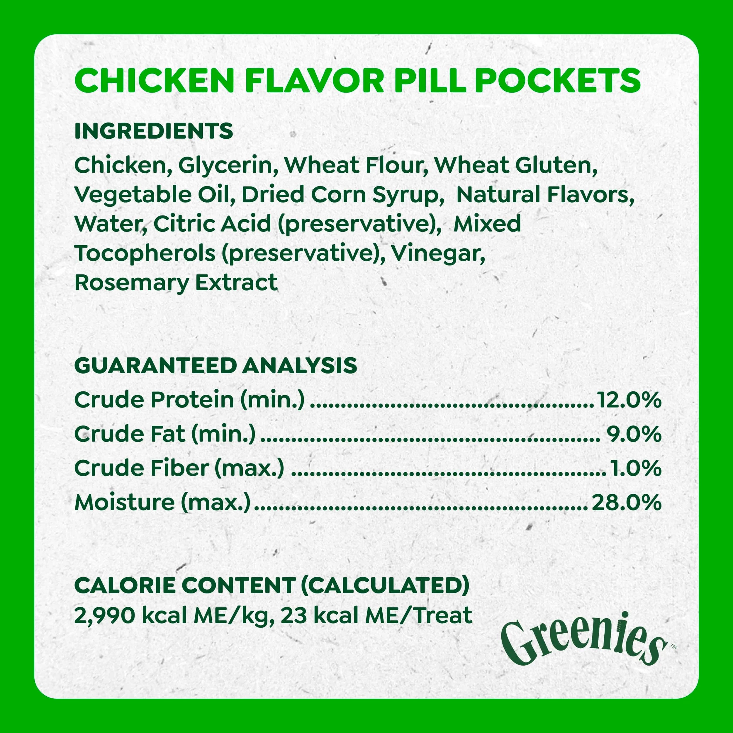 Greenies Pill Pockets Large Size Chicken Dog Treats 30 Count (7.9 oz / 224 g) | Veterinarian Recommended for Easy Pill Administration - view 4
