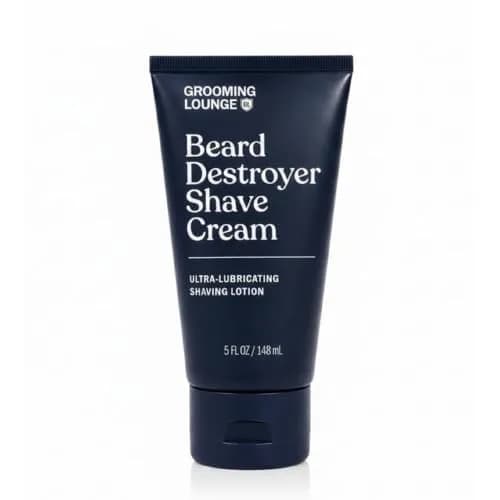 Grooming Lounge Beard Destroyer Shave Cream for Men, Rosemary & Aloe 148ml (5 Fl Oz) | Barber-Crafted Formula for Sensitive Skin thumbnail 1