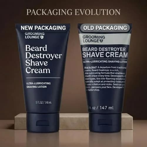 Grooming Lounge Beard Destroyer Shave Cream for Men, Rosemary & Aloe 148ml (5 Fl Oz) | Barber-Crafted Formula for Sensitive Skin thumbnail 2