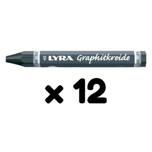 Lyra Graphite Crayons - 9B Graphite Stick Crayons, 13mm Diameter (Set of 12) | Professional Grade Drawing & Shading Sticks thumbnail 4