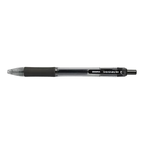 Zebra Pen SARASA Dry X20 Retractable Gel Pen 0.7mm (12-Pack, Black Ink) | Rapid Dry Ink, Smear-Resistant, Ideal for Left-Handed Writers thumbnail 2