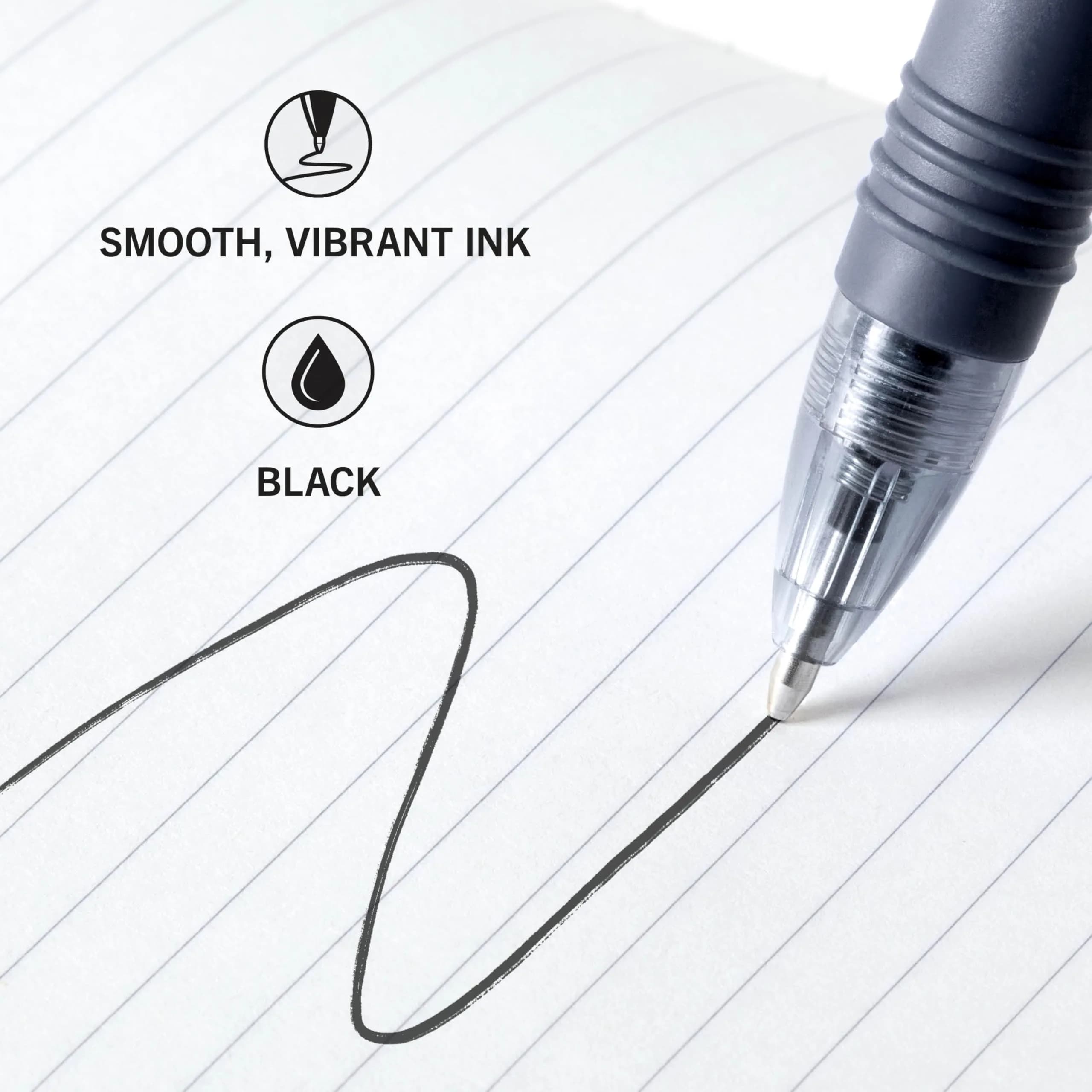 Zebra Pen Z-Grip Retractable Ballpoint Pens, Black Ink, 1.0mm Medium Point, 24-Pack | Smooth Writing for Students & Professionals - view 4
