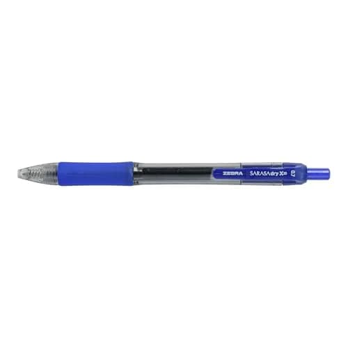 Zebra Pen SARASA Dry X20 Retractable Gel Pen, Blue Ink, 0.7mm, 12-Pack | Smooth Writing, Smudge-Resistant, Ideal for Left-Handed Writers thumbnail 3