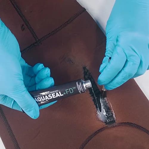 GEAR AID Aquaseal FD Flexible Durable Repair Adhesive with Cure Accelerator 0.75 oz (22 ml) | Fast Urethane Rubber Sealant for Waders, Wetsuits, Inflatables thumbnail 2
