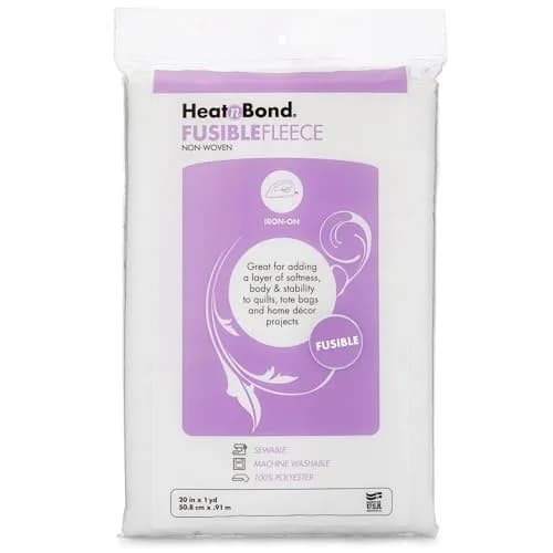 HeatnBond Fusible Fleece Iron-On Interfacing 20 Inches x 1 Yard | Lower Loft Support for Bags & Decor thumbnail 1
