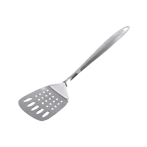 Chef Craft Stainless Steel Slotted Turner | Heavy Gauge, Dishwasher Safe, 12.5 inch thumbnail 1
