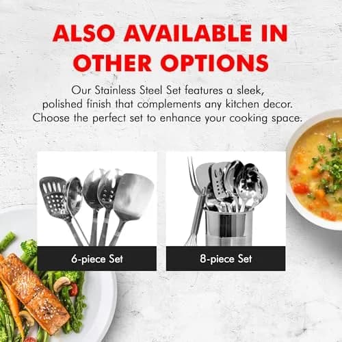 Chef Craft Stainless Steel Slotted Turner | Heavy Gauge, Dishwasher Safe, 12.5 inch thumbnail 7