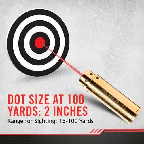 Sightmark .44 Magnum Boresight with Red Laser | Accurate Rifle Zeroing Tool for Hunting & Shooting thumbnail 2