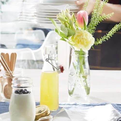 Bormioli Rocco Swing Bottle 8.5 oz | Airtight Leak-Proof Glass Bottle for Kitchen & Drinks thumbnail 4